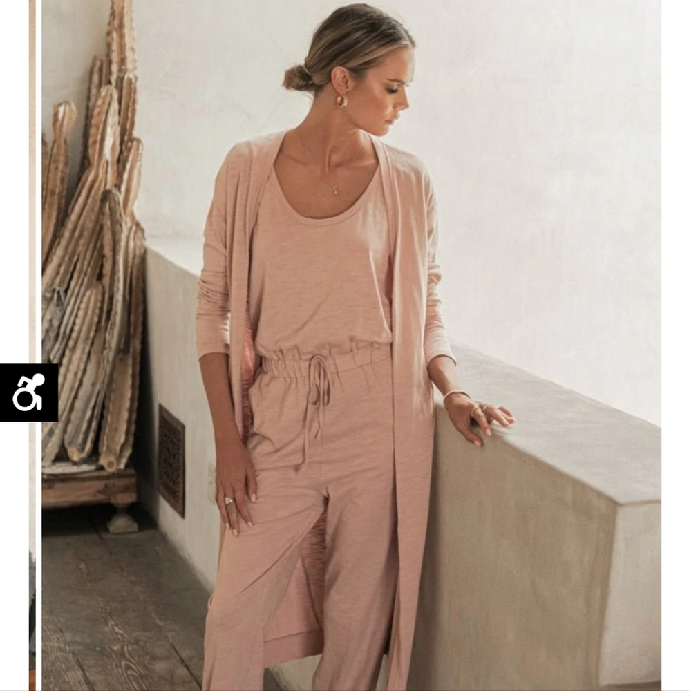 pajama one piece romper & robe (mauve)